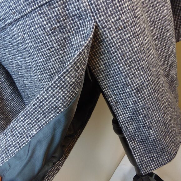 Vintage Bacharach Wool Tweed Men's 46R Sorts Coat Costumer Union Label Collectib - Picture 12 of 16